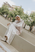 Lala Khadija Dress - White